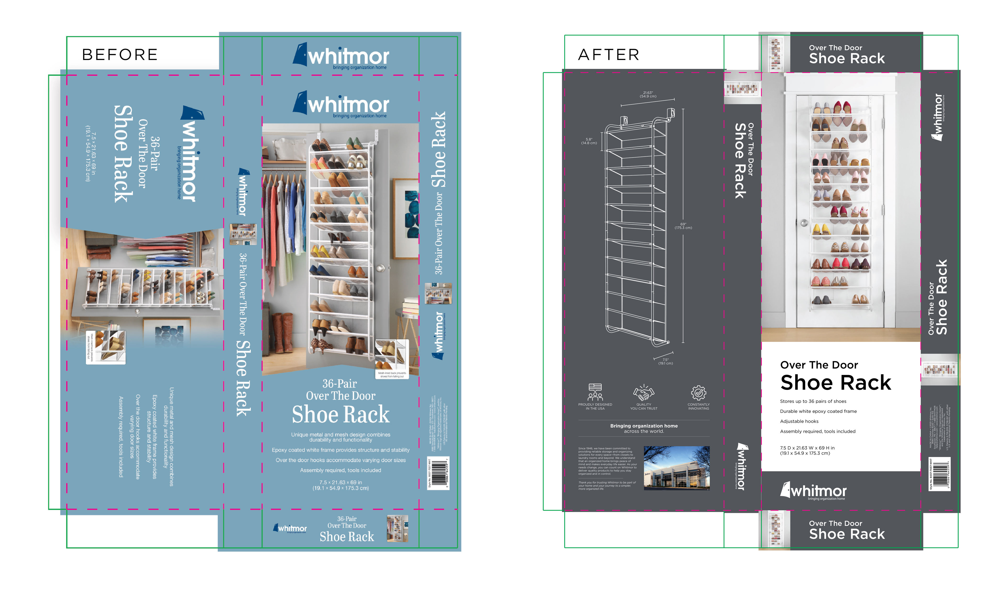 Before and After Packaging